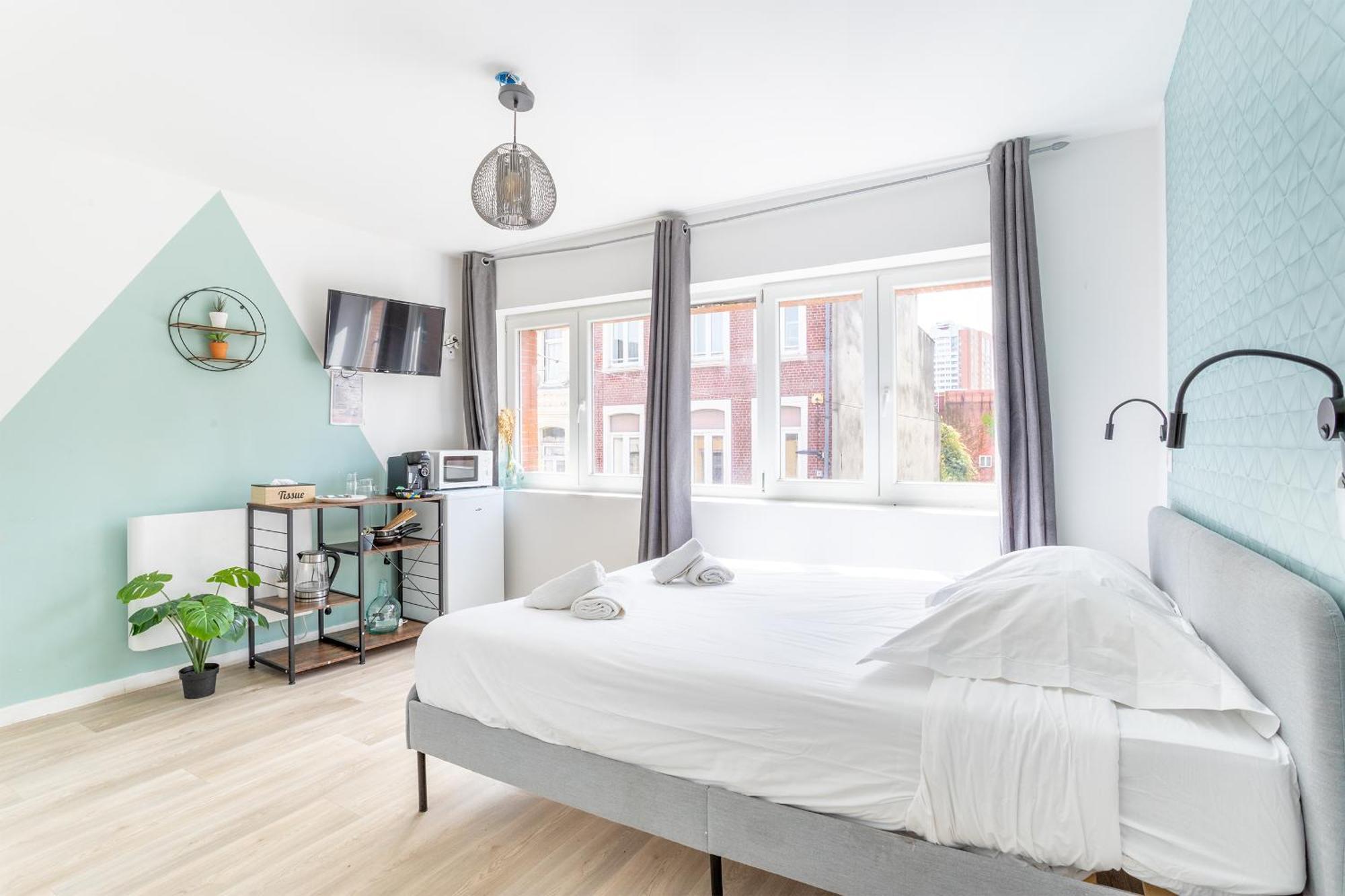 S&K Suite Grande Rue Roubaix - Chambre Spacieuse Et Sdb Privee - Netflix Et Cuisine Zewnętrze zdjęcie