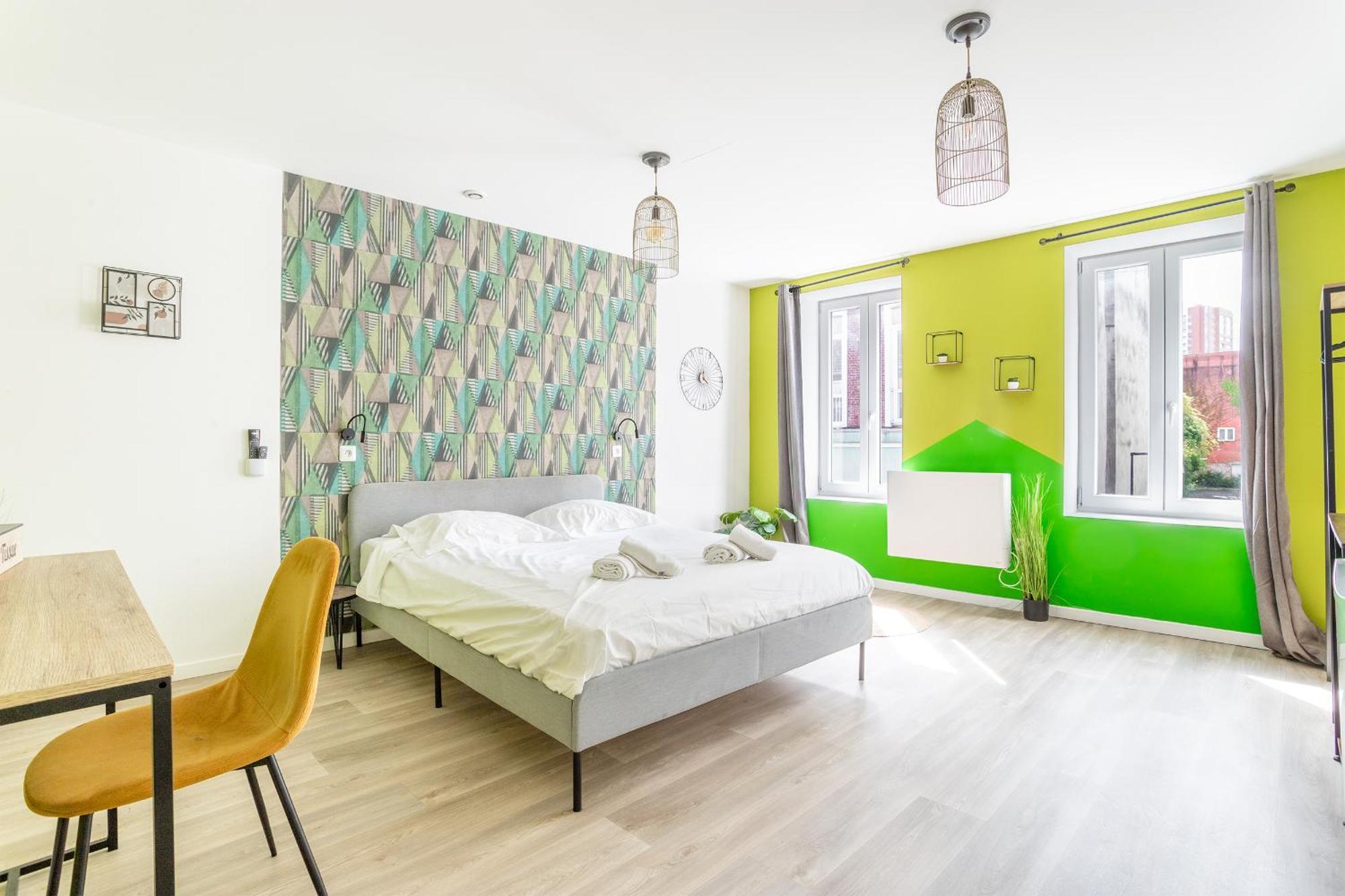S&K Suite Grande Rue Roubaix - Chambre Spacieuse Et Sdb Privee - Netflix Et Cuisine Zewnętrze zdjęcie
