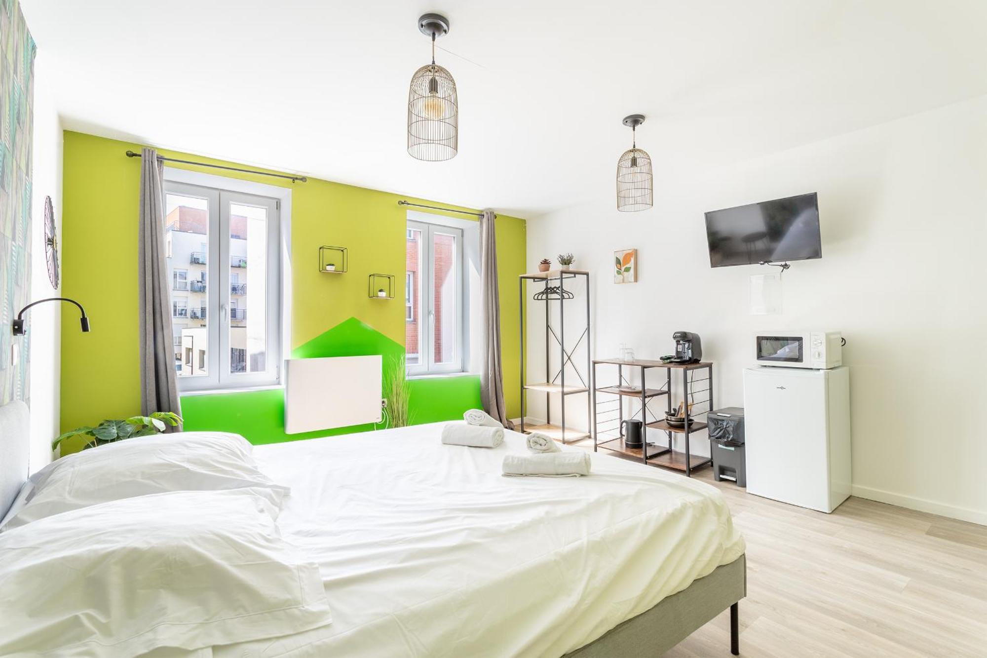 S&K Suite Grande Rue Roubaix - Chambre Spacieuse Et Sdb Privee - Netflix Et Cuisine Zewnętrze zdjęcie