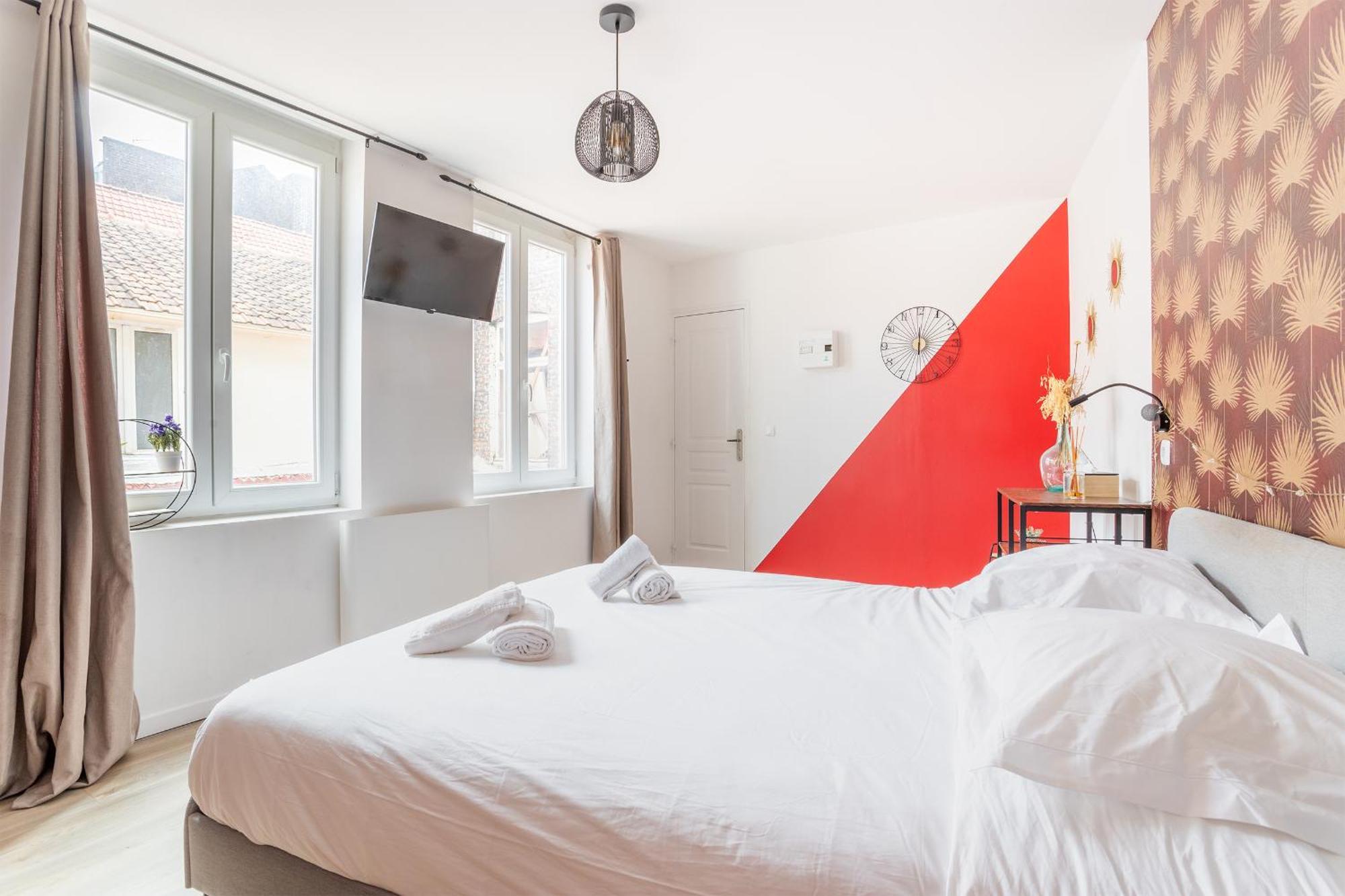 S&K Suite Grande Rue Roubaix - Chambre Spacieuse Et Sdb Privee - Netflix Et Cuisine Zewnętrze zdjęcie
